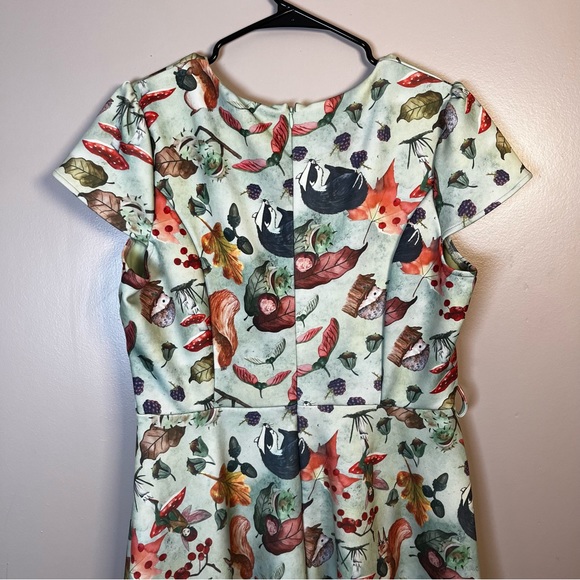 Lindy Bop Woodland Fairy Swing Dress Womens Size 10 - Picture 2 of 7